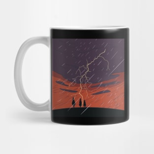 Thunderstorm On Hilltop Nature Mug